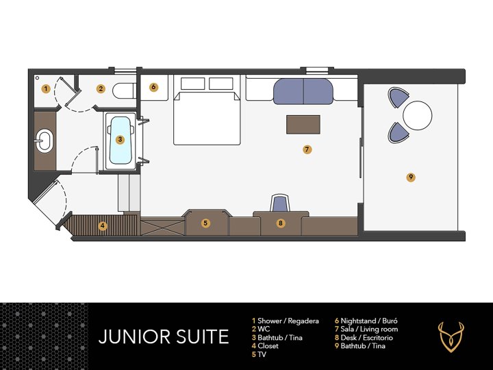 Desire Pearl Junior Suite map