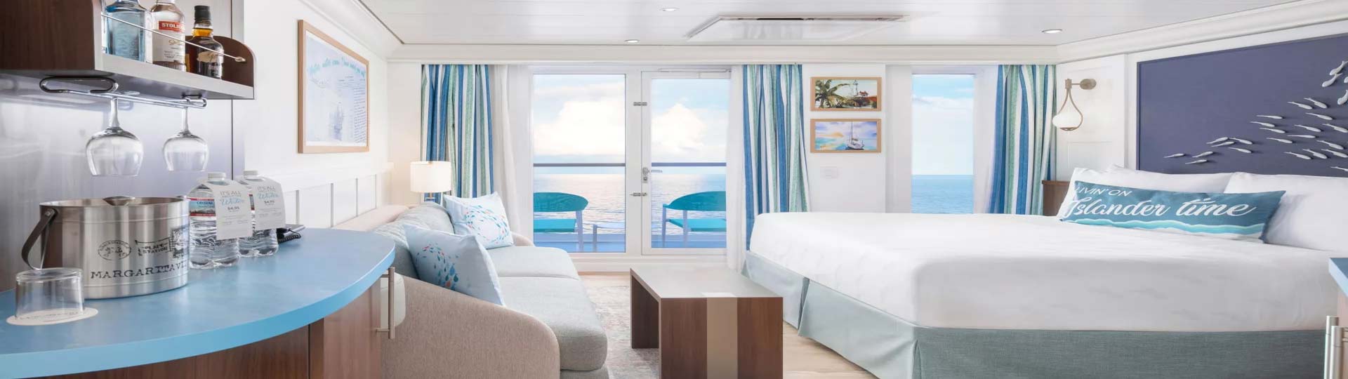 Clothing optional cruise cabins and suites